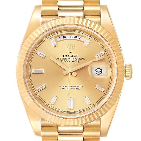 amount of gold in rolex president|rolex date 40 228238.